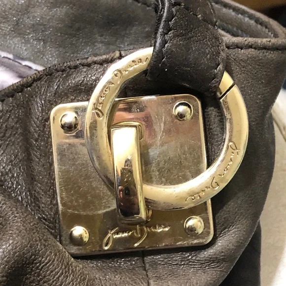 Junior Drake Hobo Bag Supple Italian Leather Large Lambskin Brown Chocolate EUC - Picture 10 of 12